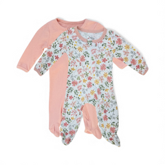 2PC Floral Romper Set