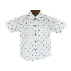 White Half Sleeves Shirt