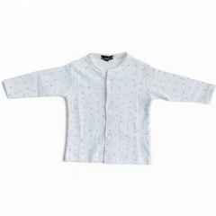 2PC White Pajama Night Suit