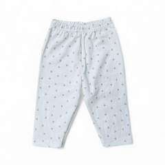 2PC White Pajama Night Suit