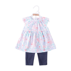 2PC Floral Print Suit