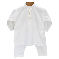 White Kurta Shalwar Set