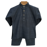 Navy Blue Kurta Shalwar Set