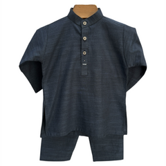 Navy Blue Kurta Shalwar Set