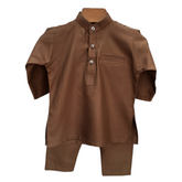 Brown Kurta Shalwar Set