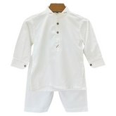 White kurta Shalwar Set