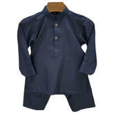 Navy Blue Kurta Shalwar Set