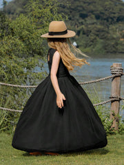 Black Lace Party Wear Frock