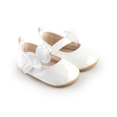 White Butterfly Pre Walker Pumps