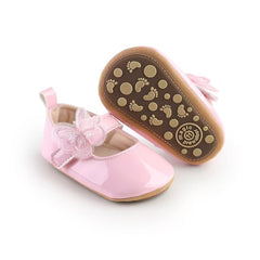 Pink Butterfly Pre Walker Pumps