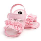 Pink Frill Pre walker Sandal