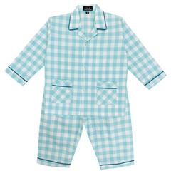 Green Stripes Full Sleeves Cotton Night Suit
