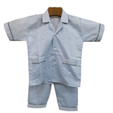 Blue Stripes Cotton Night Suit