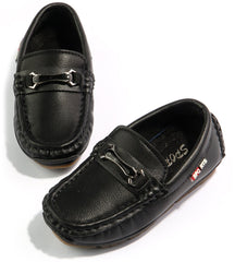 Baby Boy Black Smart Loafers