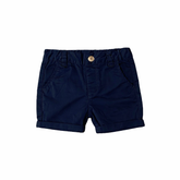 Blue Cotton Shorts For Baby Boys