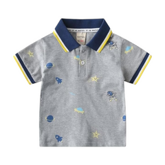 Baby Boy Space Polo T-Shirt