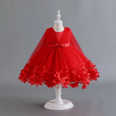 Baby Girl Cloak Sleeveless Shroud Princess Frock