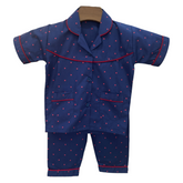 Red Hearts Cotton Night Suit