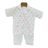 Pink Stripes Cotton Night Suit