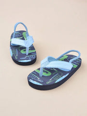 Boys Blue Flip Flop Crocodile Slippers