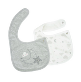 2PC Star & Moon Bib Set