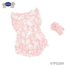 2PC Pink Floral Bodysuit