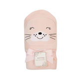 Pink Hooded Bath Towel