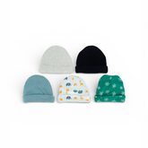 5 Pcs Infant Round Cap Set