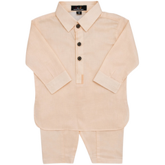 Peach Kurta Shalwar Set