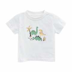 Baby Boy 3-Piece Green Shirt & Shorts Set with Dino T-Shirt