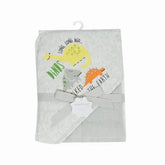 Hooded Bath Towel Dinos Grey