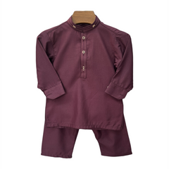 Maroon Kurta Shalwar Set