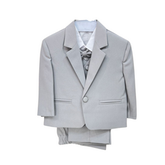 5PC Formal Pant Coat Grey