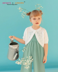 Baby Girl White Knitted Shrug