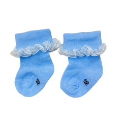 Fluorescent Blue Socks