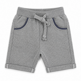 Baby Boy Grey Round Lastic Short