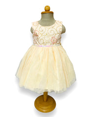 Golden Sequence Partywear Frock
