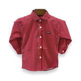 Full Sleeves Red Stripes Shirt