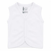 3PK White Baby Cotton Vest