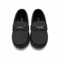 Baby Boy Black Loafers Shoes – Soft Sole Party Wear