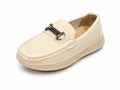 Baby Boy Off White Loafers Shoes – Soft Sole Party Wear