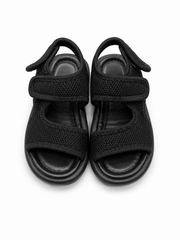Baby Black Strap Sandals Soft Sole Summer
