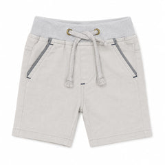 Baby Boy Round Lastic Short - Grey