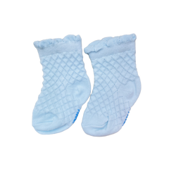 Cute Lace Blue Baby Girl Socks Soft Cotton Baby