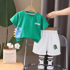 2 PC Green Dino Suit