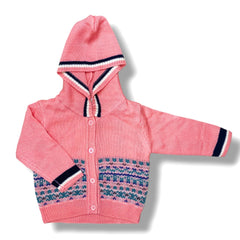 Front Open Hooded Knit Sweater