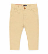 Baby Boy Beige Cotton Pant