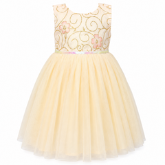 Golden Sequence Partywear Frock