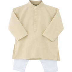 Khaki Kurta Shalwar Set