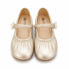 Baby Girl Golden Pumps